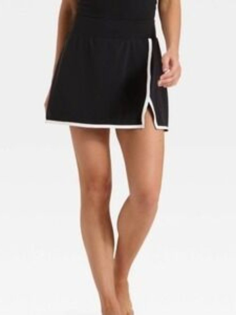 wild fable Black Athletic Skort with White Trim